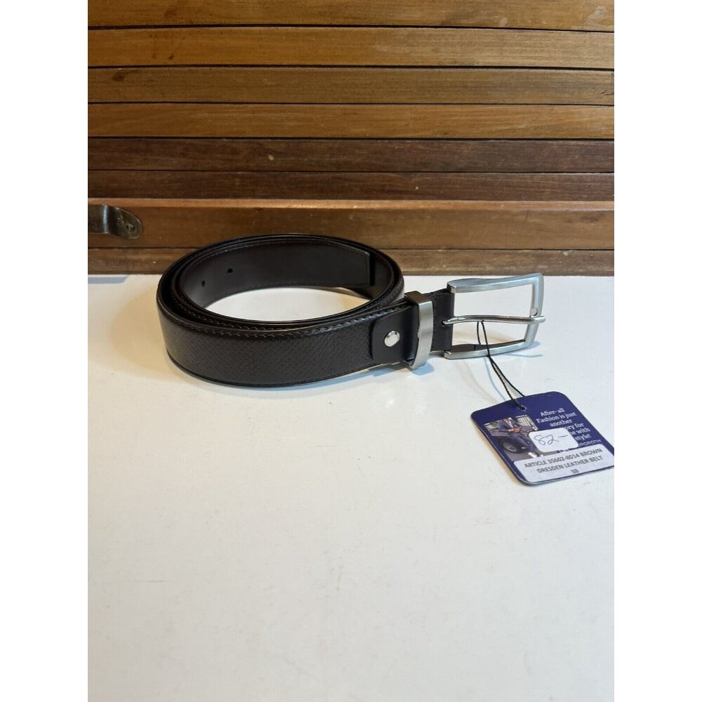 Georg Roth Brown Dresden Leather Belt Size 38